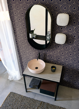 PO101 - Geometric bathroom wallpaper by Scarabeo Ceramiche - view 3